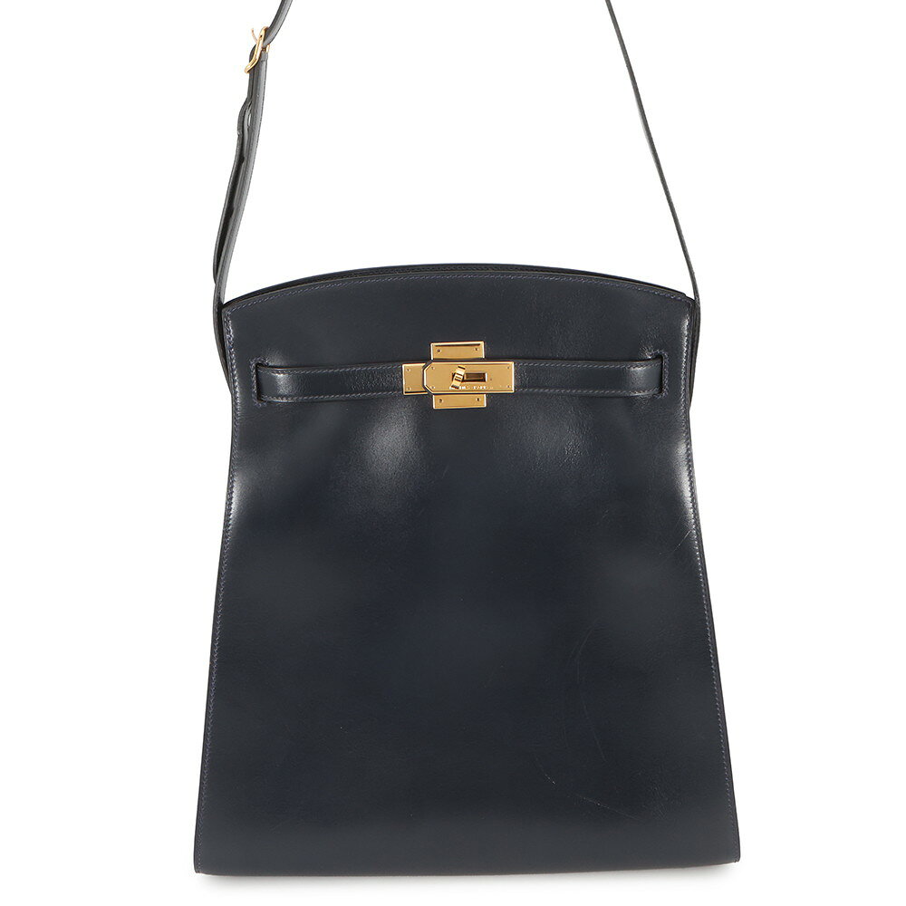 乐天商城 - エルメス ハンドバッグ ケリースポーツ GM ブルーインディゴ/ゴールド金具 ボックスカーフ T刻印 HERMES Kelly 【安心保証】 【中古】 エルメス ケリー エルメス バッグ エルメス レディース HERMES Kelly HERMES BAG