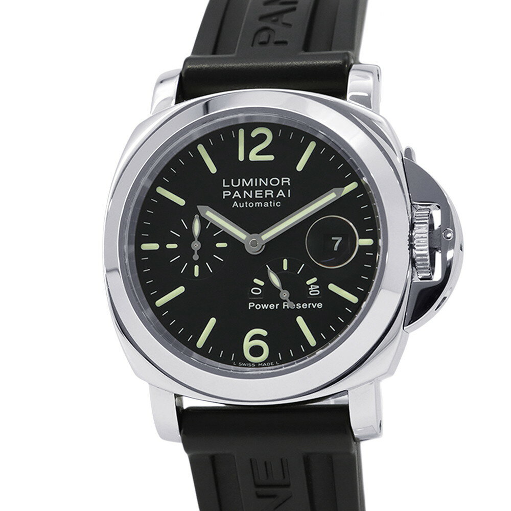 パネライ ルミノール パワーリザーブ PAM00090 PANERAI 腕時計 黒文字盤 【安心保証】 【中古】 パネライ ルミノール PANERAI パネライ 中古