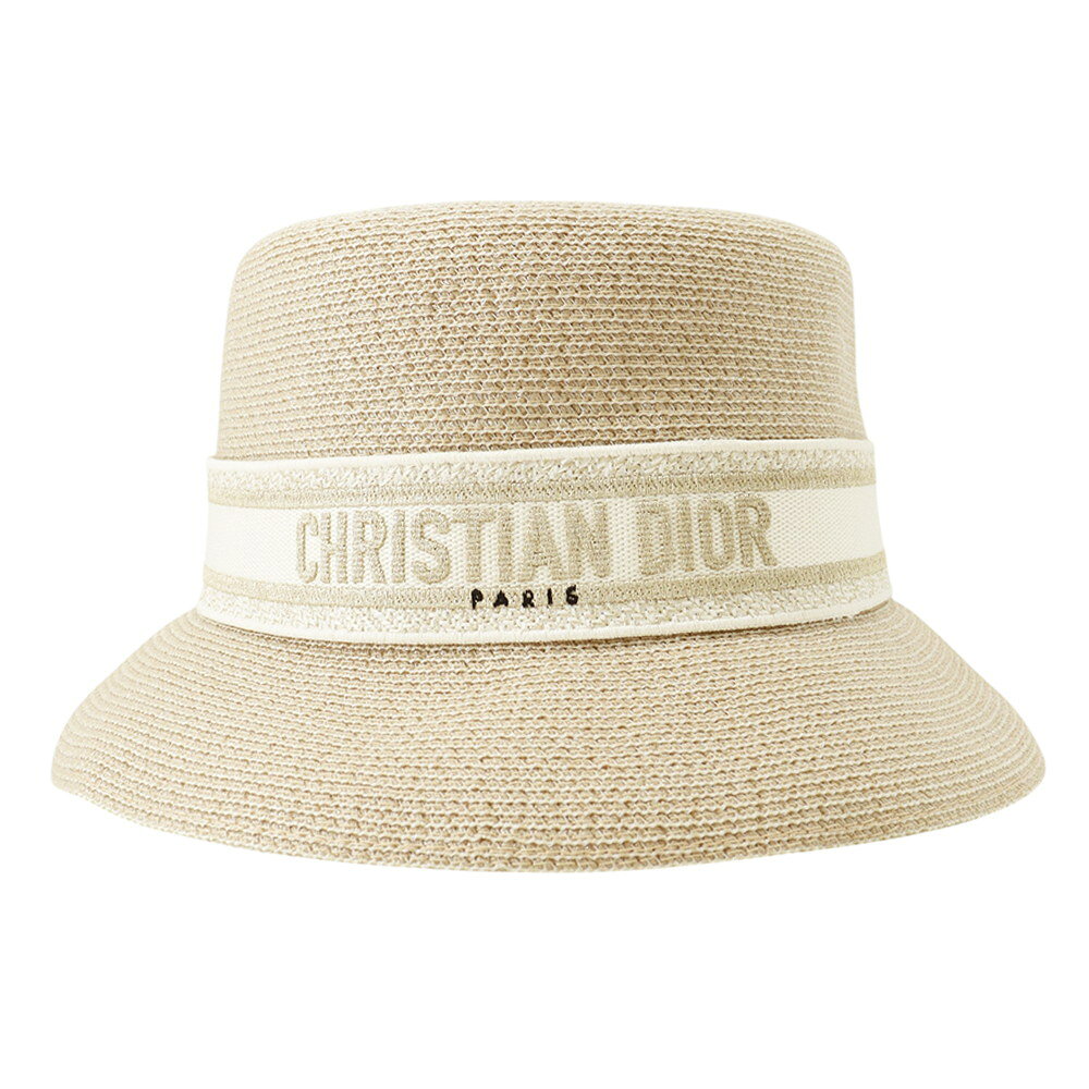 乐天商城 - ディオール バケットハット リゾート ロゴ サイズ59 22DRT923G157 Christian Dior 帽子 【安心保証】 【中古】 クリスチャン・ディオール バケットハット Christian Dior