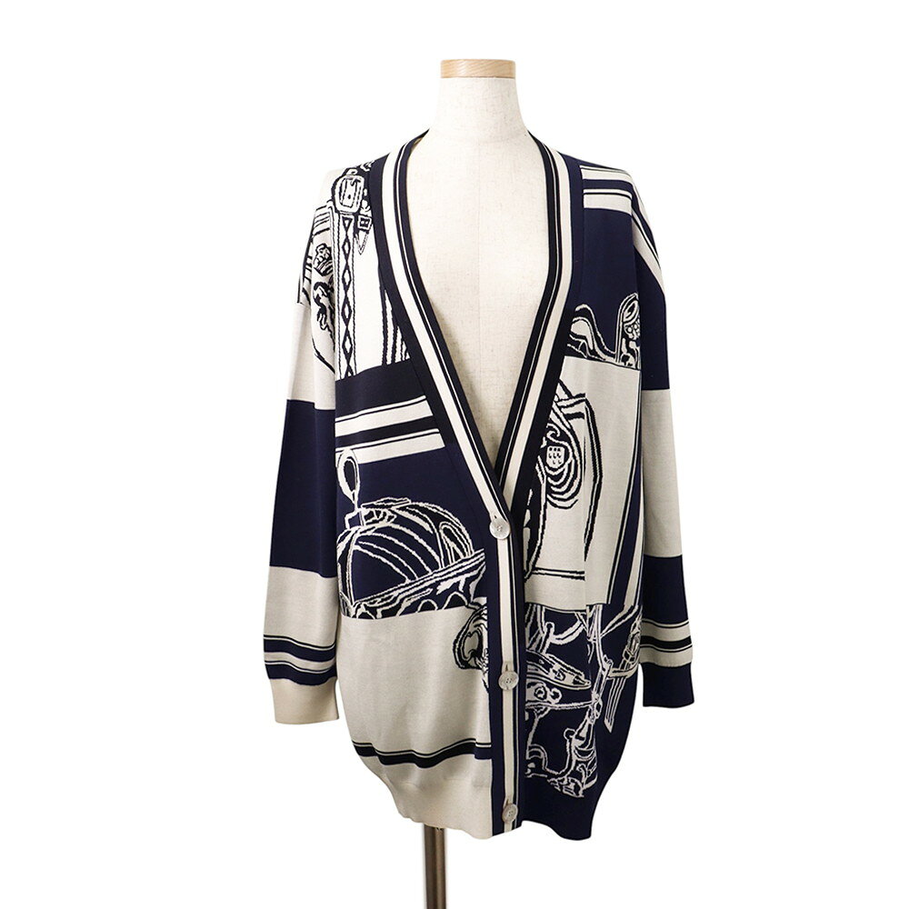 Rakuten - エルメス カーディガン EN DESORDRE FINESSE BRIDE DE GALA レディースサイズ34 HERMES トップス 【安心保証】 【中古】 エルメス カーディガン HERMES