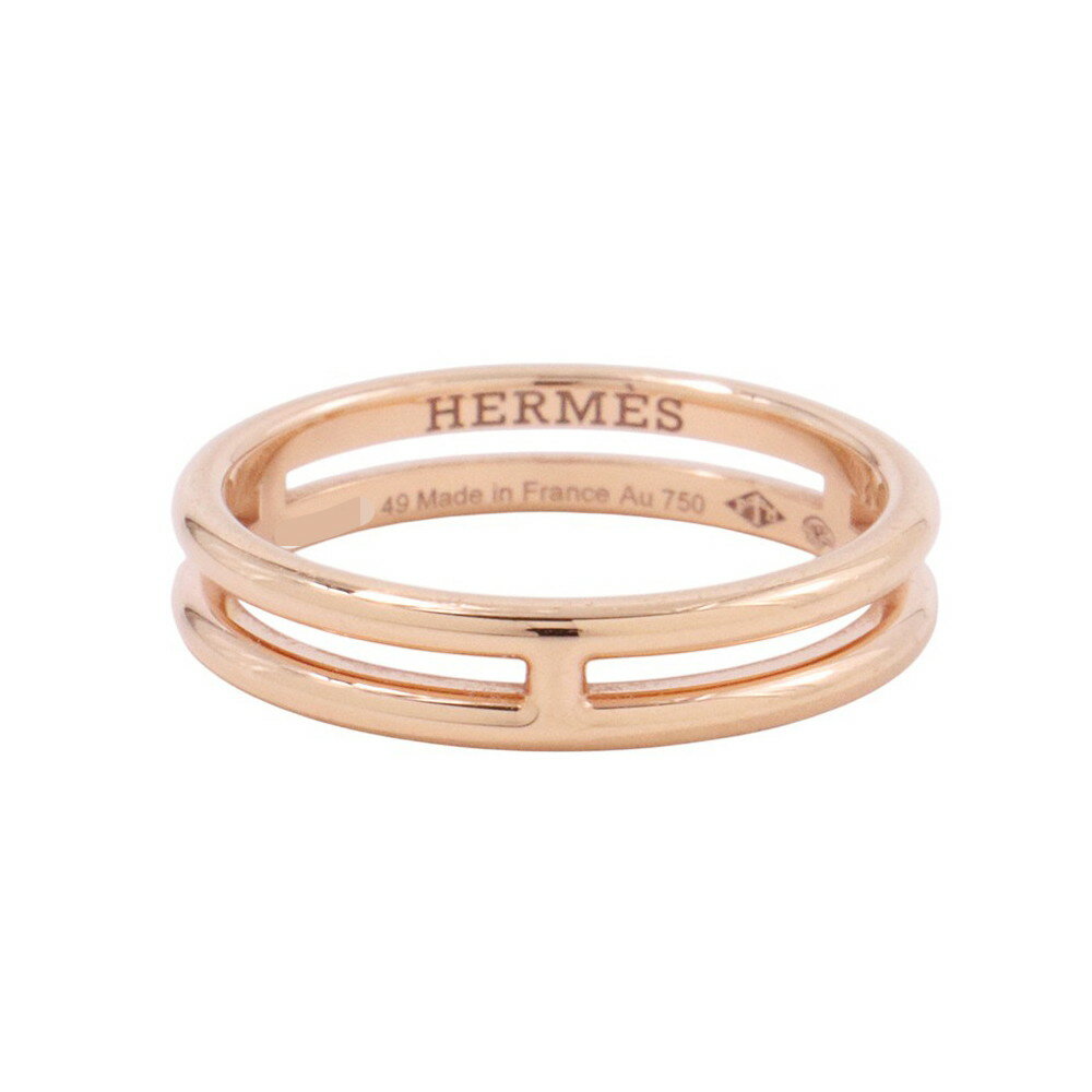 Rakuten - エルメス リング アリアンヌ ウェディングリング K18PGピンクゴールド リングサイズ49 HERMES 指輪 【安心保証】 【中古】 エルメス アリアンヌ HERMES 中古