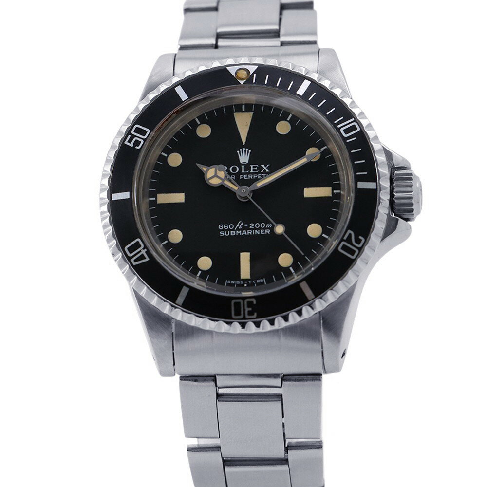 ロレックス サブマリーナノンデイト 5513 ROLEX 腕時計 黒文字盤 【安心保証】 【中古】 ロレックス サブマリーナ ROLEX ロレックス 中古
