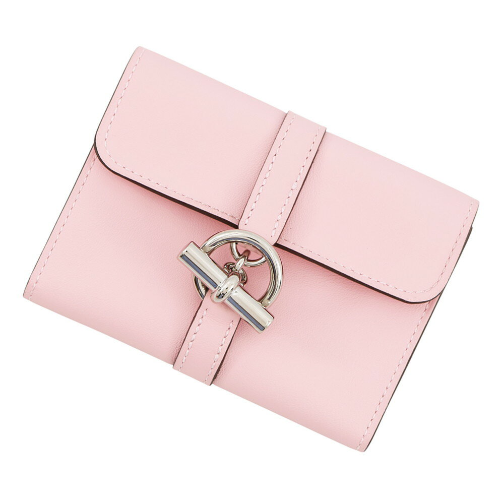 HERMES - エルメス コインケース グレナン コンパクト ウォレット ローズサクラ/シルバー金具 スイフト W刻印 【安心保証】 【中古】 エルメス 財布 エルメス 小銭入れ HERMES WALLET