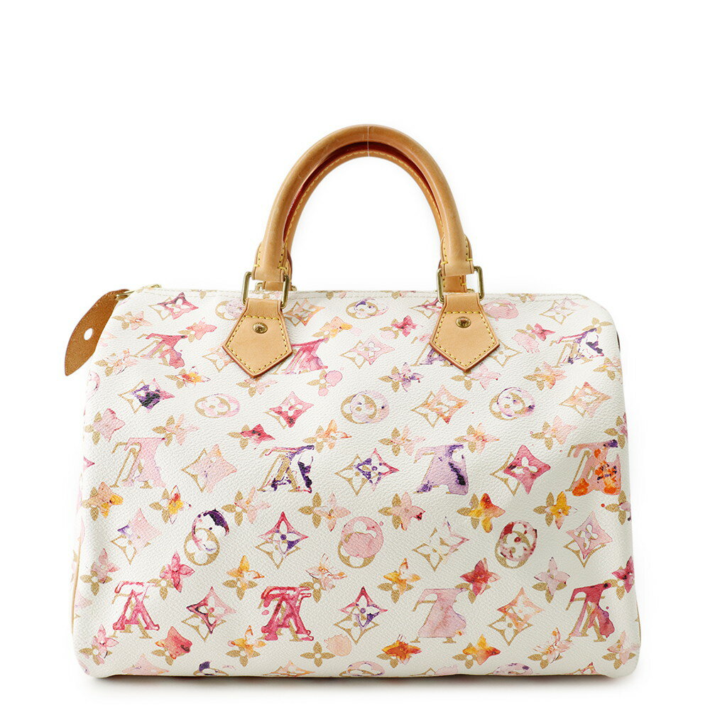 乐天商城 - ルイヴィトン ハンドバッグ モノグラム・ウォーターカラー スピーディ30 M95751 LOUIS VUITTON 白 ホワイト 【安心保証】 【中古】 ルイ・ヴィトン バッグ LOUIS VUITTON BAG