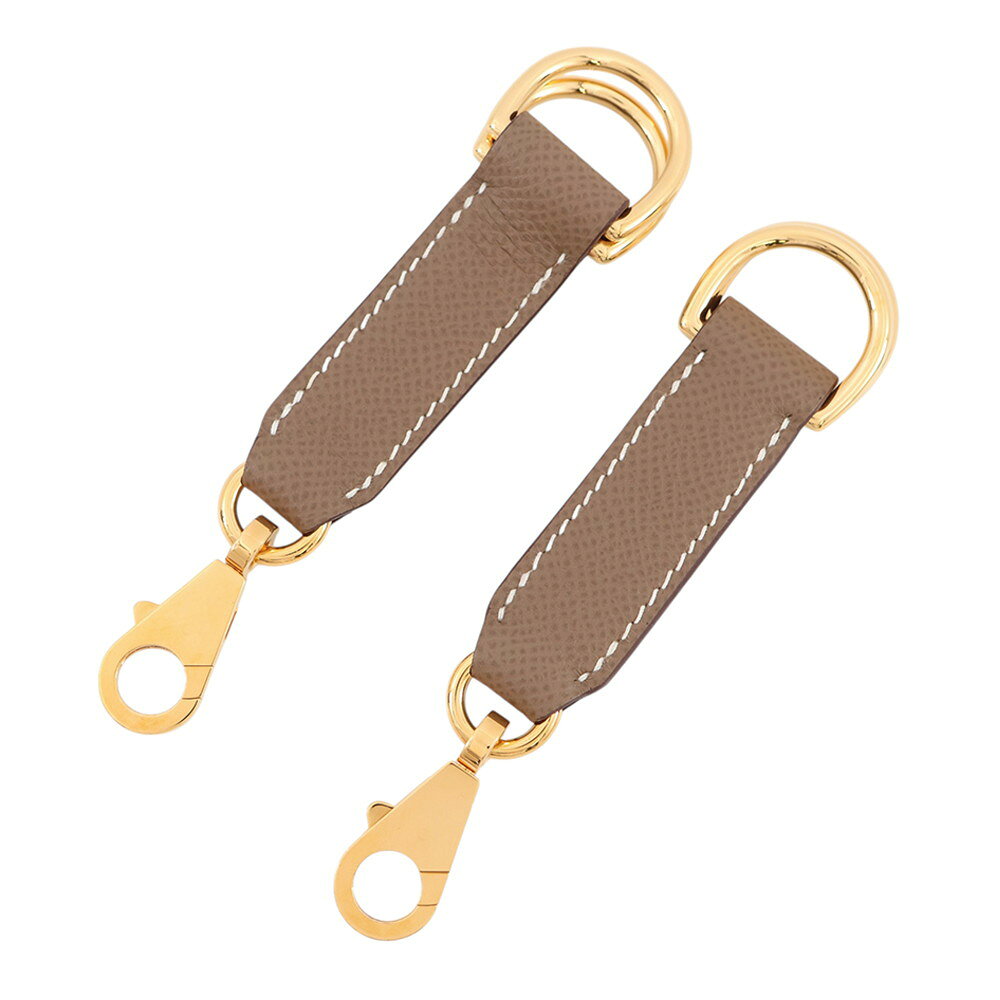 乐天商城 - エルメス バッグアクセサリー アタッシュ ソワ エトゥープ/ゴールド金具 エプソン Y刻印 【安心保証】 【中古】 エルメス ストラップ エルメス HERMES