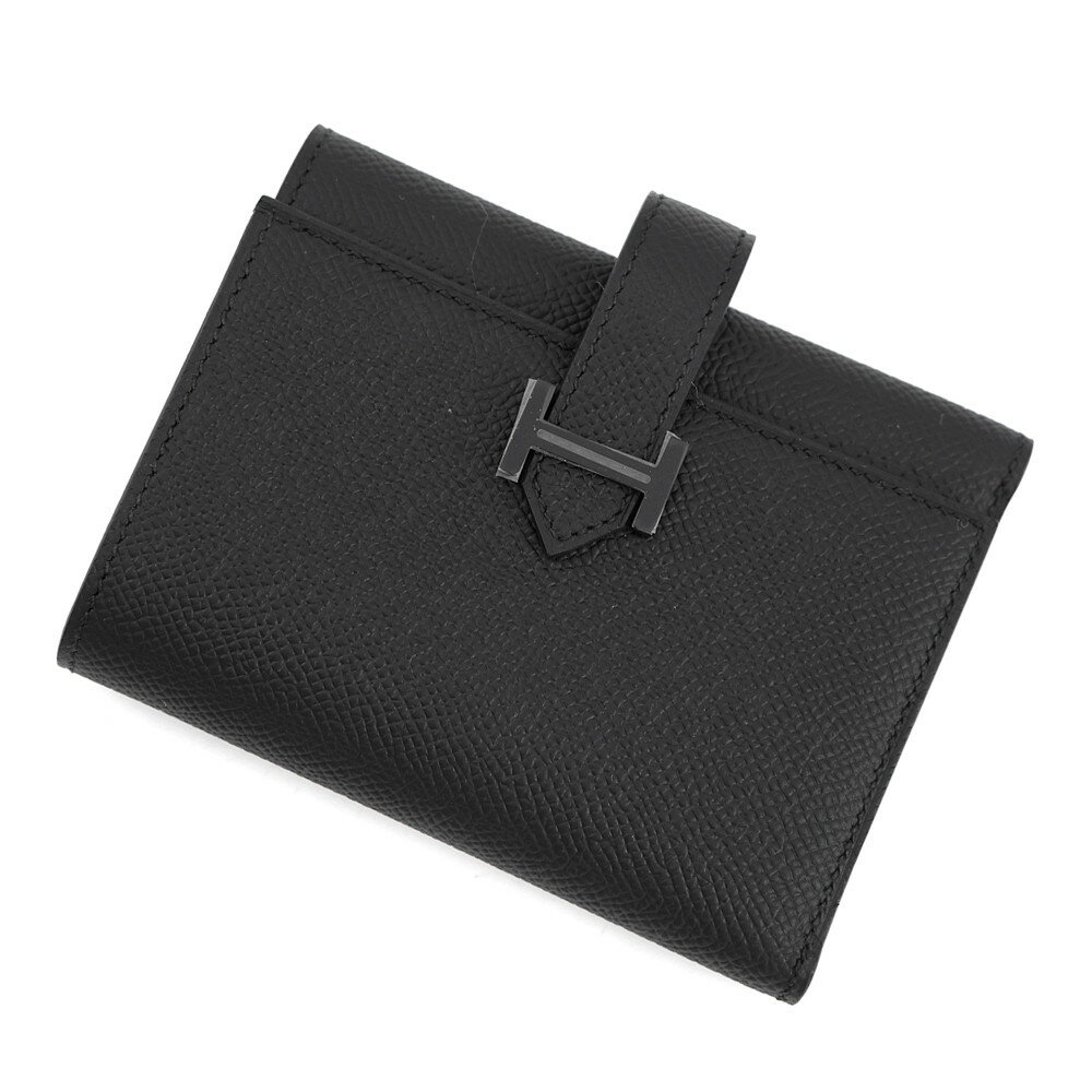 乐天商城 - エルメス 三つ折り財布 ベアンコンビネ モノクローム ブラック/ブラック金具 エプソン U刻印 黒 【中古】 エルメス 財布 エルメス 三つ折り財布 HERMES WALLET