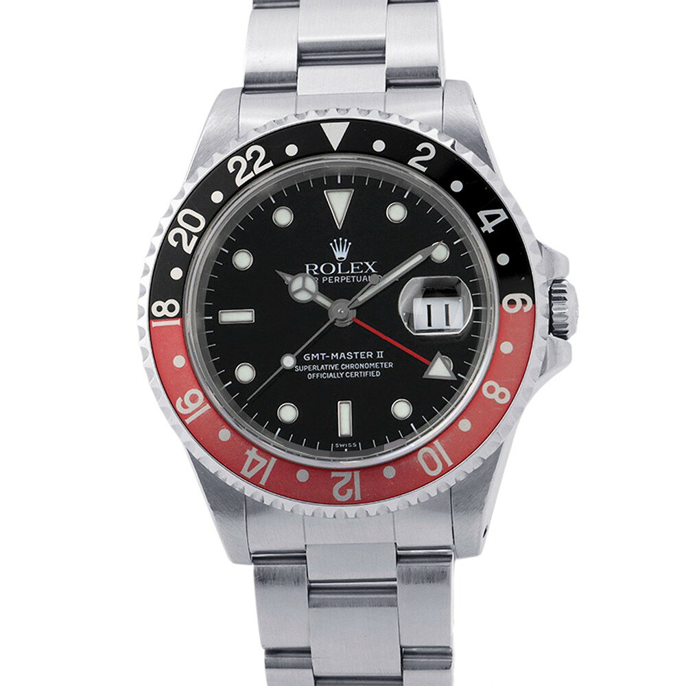ロレックス GMTマスター2 デイト A番 16710 ROLEX 腕時計 ウォッチ 黒文字盤 中古 ロレックス GMTマスター ROLEX ロレックス 中古