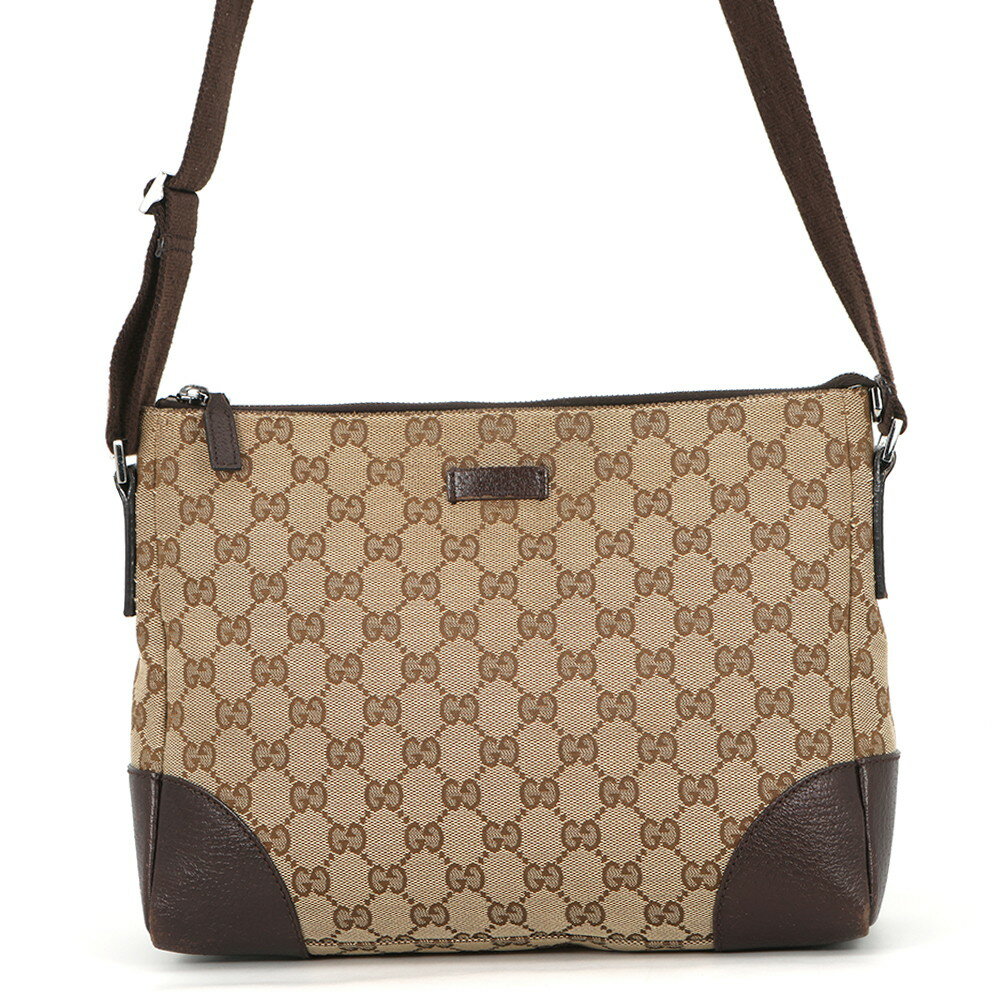 乐天商城 - グッチ ショルダーバッグ GGキャンバス/レザー 114273 GUCCI 【安心保証】 【中古】 グッチ バッグ レディース GUCCI BAG