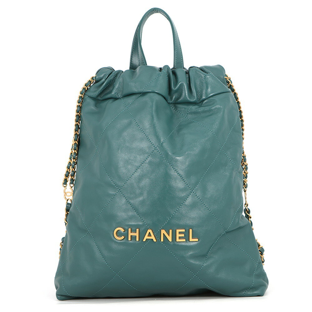シャネル リュック シャネル22 スモール シャイニーカーフスキン AS3859 CHANEL バックパック   シャネル バッグ レディース CHANEL BAG