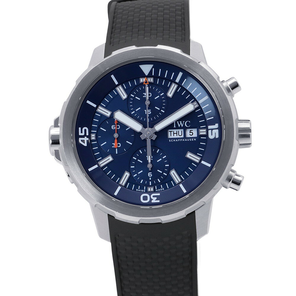 IWC アクアタイマー クロノグラフ エクスペディション・ジャック=イヴ・クストー IW376805 腕時計 ウォッチ ブルー文字盤 【安心保証】 【中古】 IWC アクアタイマー IWC 中古