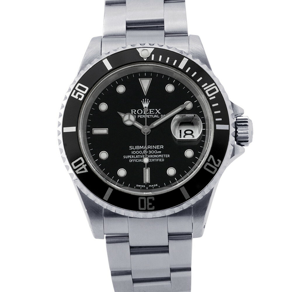 ロレックス サブマリーナ デイト Y番 16610 ROLEX 腕時計 黒文字盤 【安心保証】 【中古】 ロレックス サブマリーナ ROLEX ロレックス