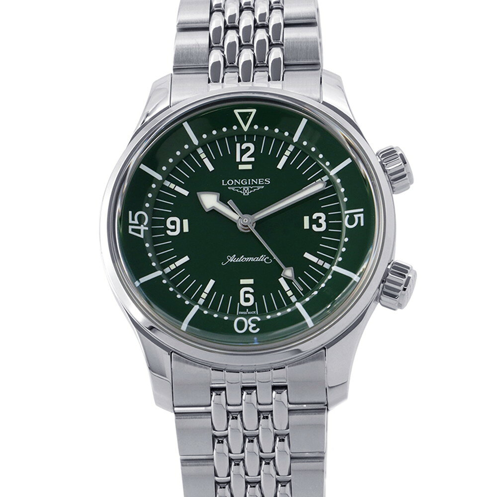 ロンジン レジェンドダイバー L3.764.4.06.6 LONGINES 腕時計 グリーン文字盤 ロンジン レジェンドダイバー LONGINES ロンジン 新品