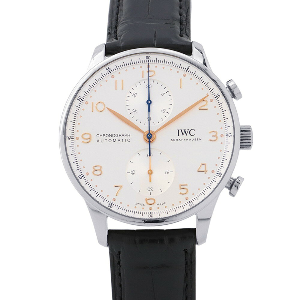 IWC ポルトギーゼ クロノグラフ オートマチック IW371604 腕時計 ウォッチ シルバー文字盤 【安心保証】 【中古】 IWC ポルトギーゼ IWC 中古