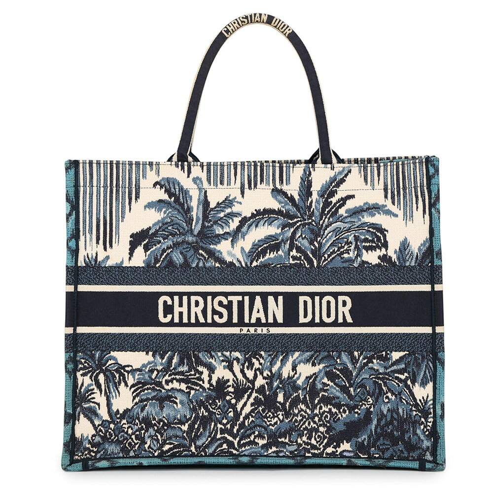 ディオール トートバッグ ディオールパームズ ブックトート ラージ キャンバス M12862REU Christian Dior 中古 クリスチャン・ディオール バッグ レディース Christian Dior BAG