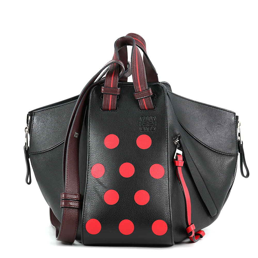 ロエベ ハンドバッグ ハンモック スモール レザー A538S35X51 LOEWE 2wayショルダーバッグ 黒 中古 ロエベ バッグ LOEWE BAG