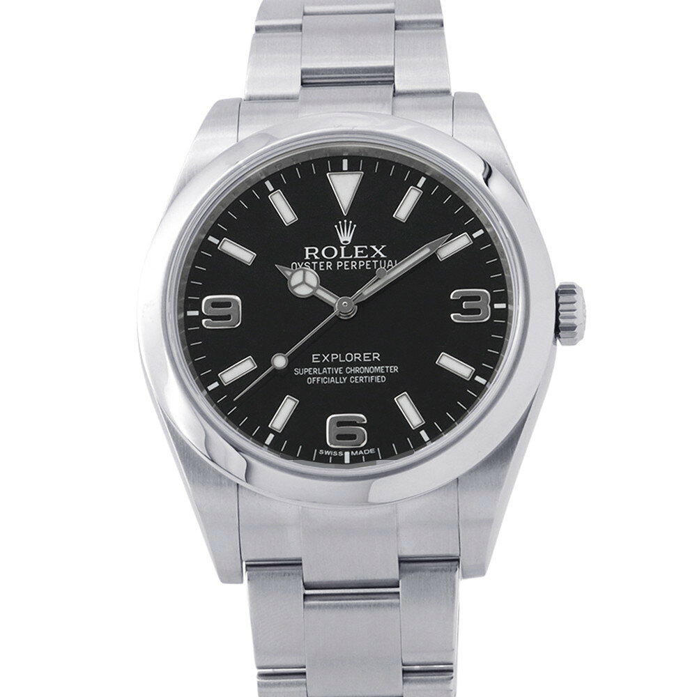 ロレックス エクスプローラー1 ランダムシリアル ルーレット 214270 ROLEX 腕時計 黒文字盤 中古 ロレックス エクスプローラー ROLEX ロレックス 中古