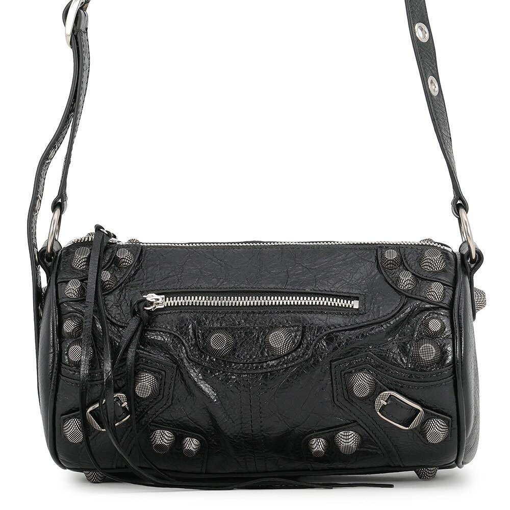 バレンシアガ ショルダーバッグ ルカゴール シリンダー レザー 771716 BALENCIAGA 黒 中古 バレンシアガ バッグ レディース BALENCIAGA BAG