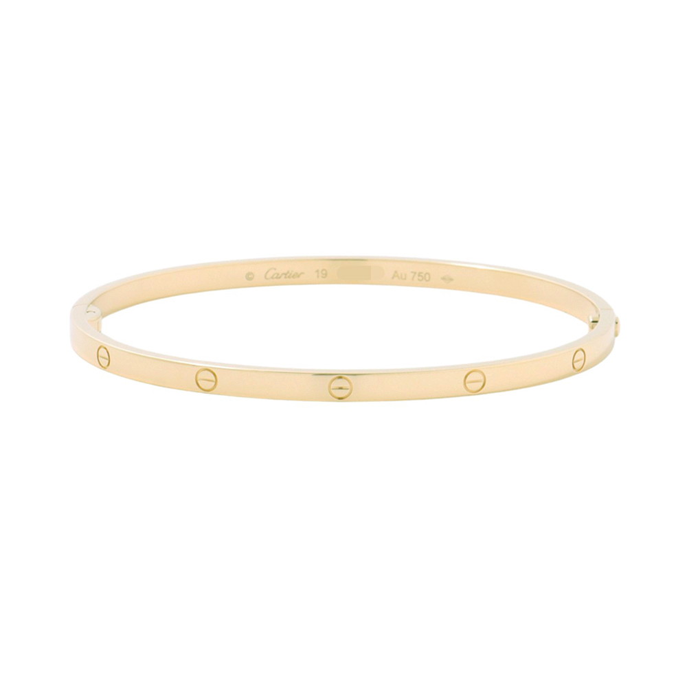のり】Cartier ラブブレスsm Au750 サイズ19 のり】Cartier ラブブレス