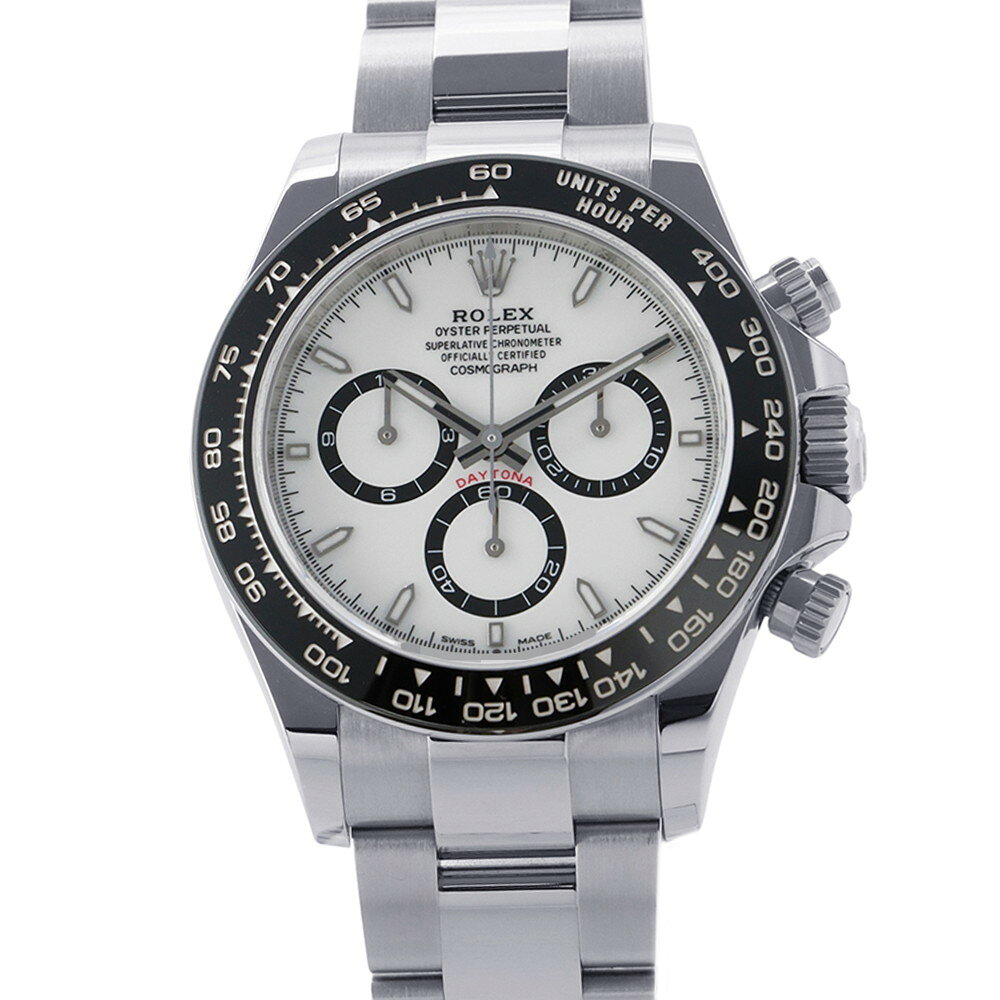 ロレックス コスモグラフ デイトナ ランダムシリアル ルーレット 126500LN ROLEX 腕時計 白文字盤 中古 ロレックス コスモグラフ デイトナ ROLEX ロレックス 中古