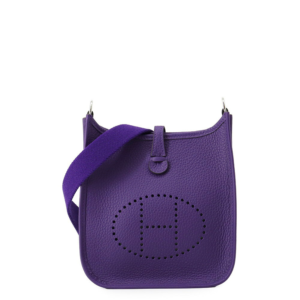 エルメス ショルダーバッグ エブリンTPM 111cm アマゾン パープル/シルバー金具 トリヨンクレマンス G刻印 HERMES Evelyne 中古 エルメス エブリン エヴリン エルメス バッグ エルメス レディース HERMES Evelyne HERMES BAG