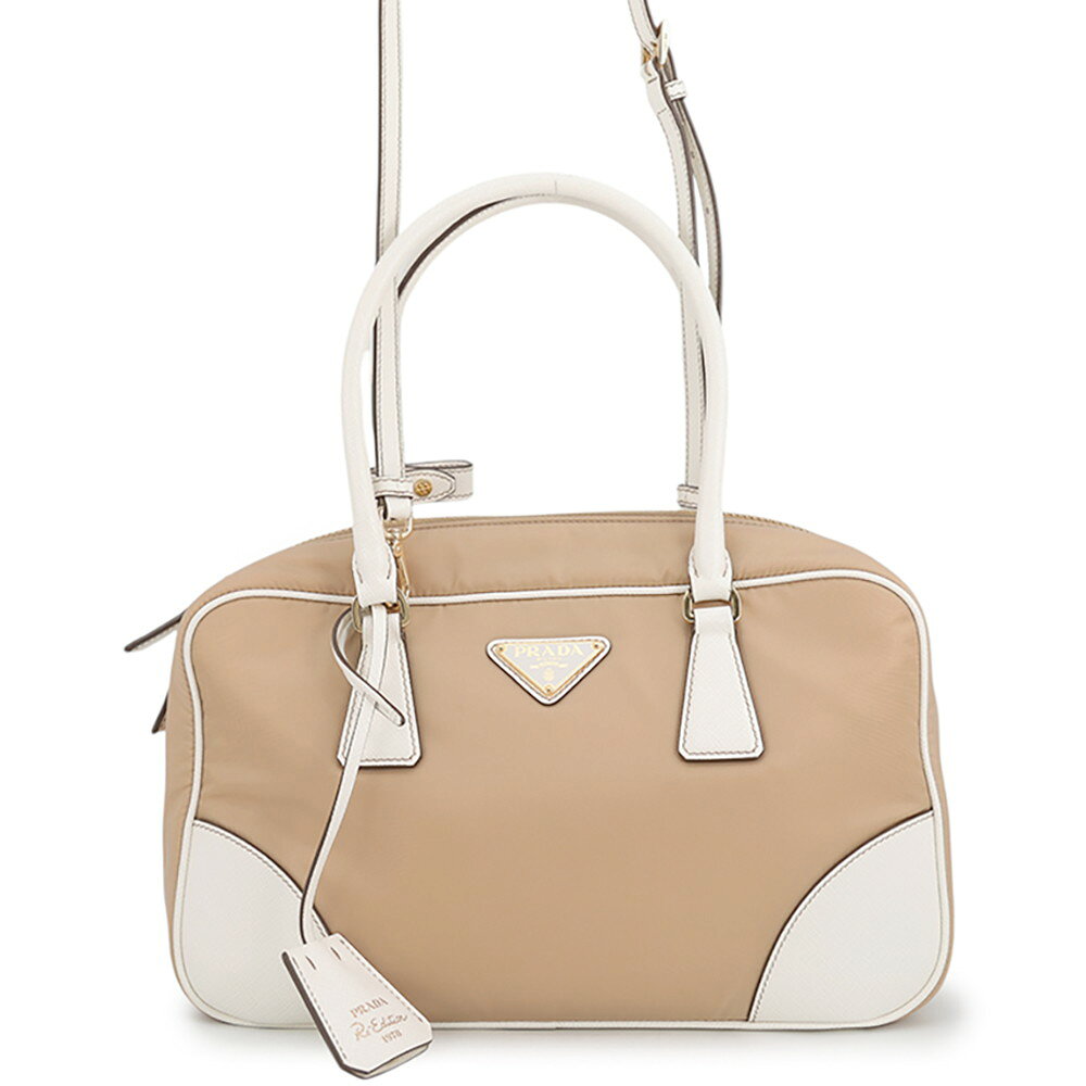 プラダ ハンドバッグ Re-Edition 1978 ミディアム ナイロン/レザー 1BB115 PRADA 2wayショルダーバッグ 中古 プラダ バッグ プラダ レディース PRADA BAG