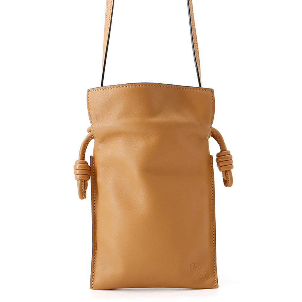 ロエベ ショルダーバッグ アナグラム フラメンコ ポケット カーフレザー A411F10X01 LOEWE 中古 ロエベ バッグ LOEWE BAG