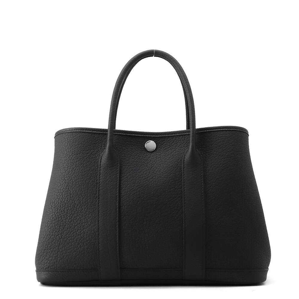 エルメス トートバッグ ガーデンパーティTPM ブラック/シルバー金具 ネゴンダ B刻印 HERMES 黒 中古 エルメス ガーデンパーティ エルメス バッグ エルメス レディース HERMES BAG