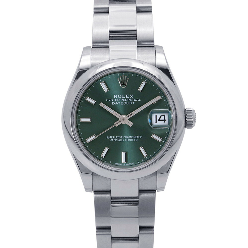 ロレックス デイトジャスト31 ランダムシリアル ルーレット 278240 ROLEX 腕時計 ミントグリーン文字盤 中古 ロレックス デイトジャスト ROLEX ロレックス 中古