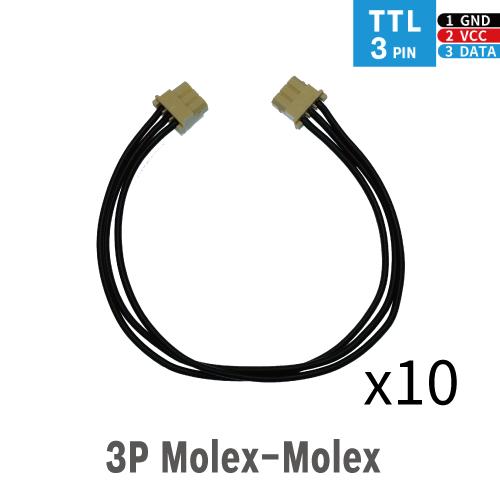 Robot Cable-3P(Molex-Molex) 100mm 10本入