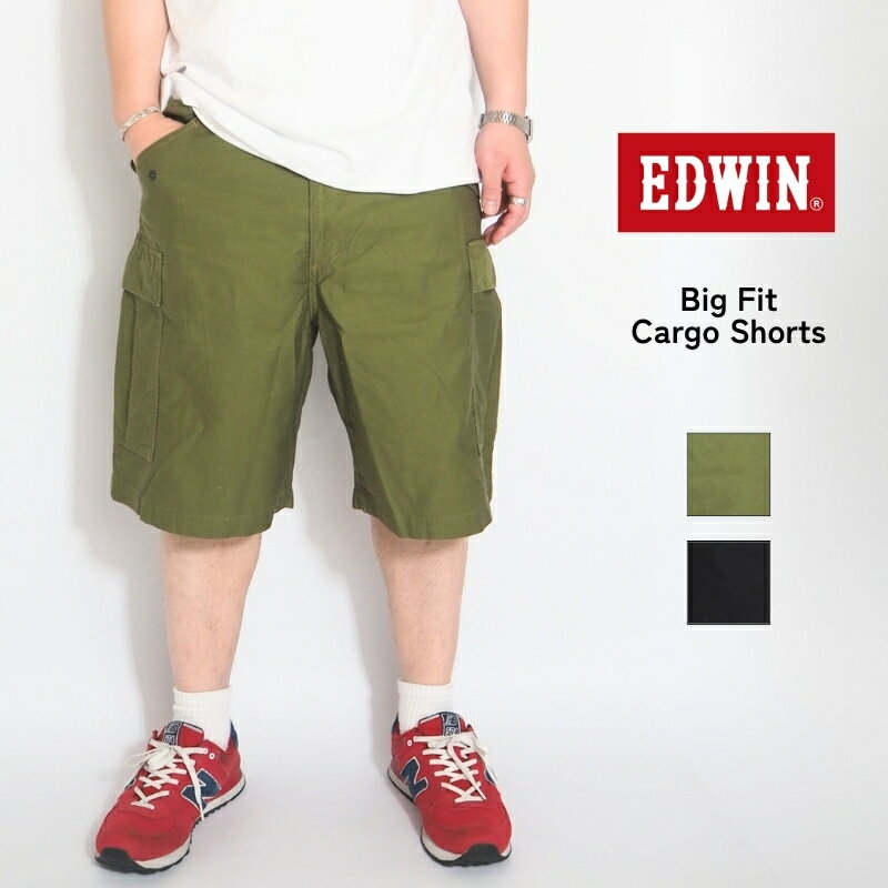 EDWIN エドウィン カーゴパンツ カーゴ カーゴショーツ ( EK9301 ) 半ズボン ショーツ ハーフパンツ パンツ ボトムス ヴィンテージ メンズ 春夏 カジュアル ブランド 送料無料
