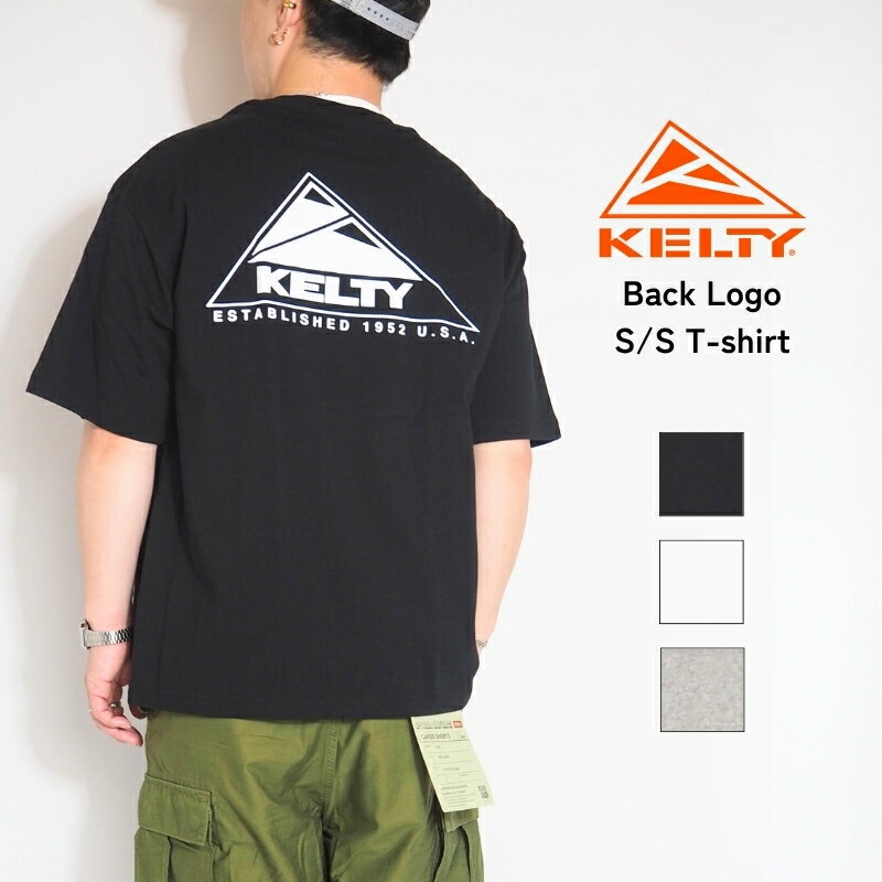 KELTY ケルティ Tシャツ 半袖 半袖T バックプリント ( KE25113013 ) 半T 半袖Tシャツ ワンポイント バックロゴ おそろい お揃い リンクコーデ アウトドア メンズ レディース カジュアル アメカジ ブランド