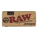 【RAW 喫煙具 PAPER 巻紙】Artesano Classic Papers KS Slim with Tipsトレイ付き