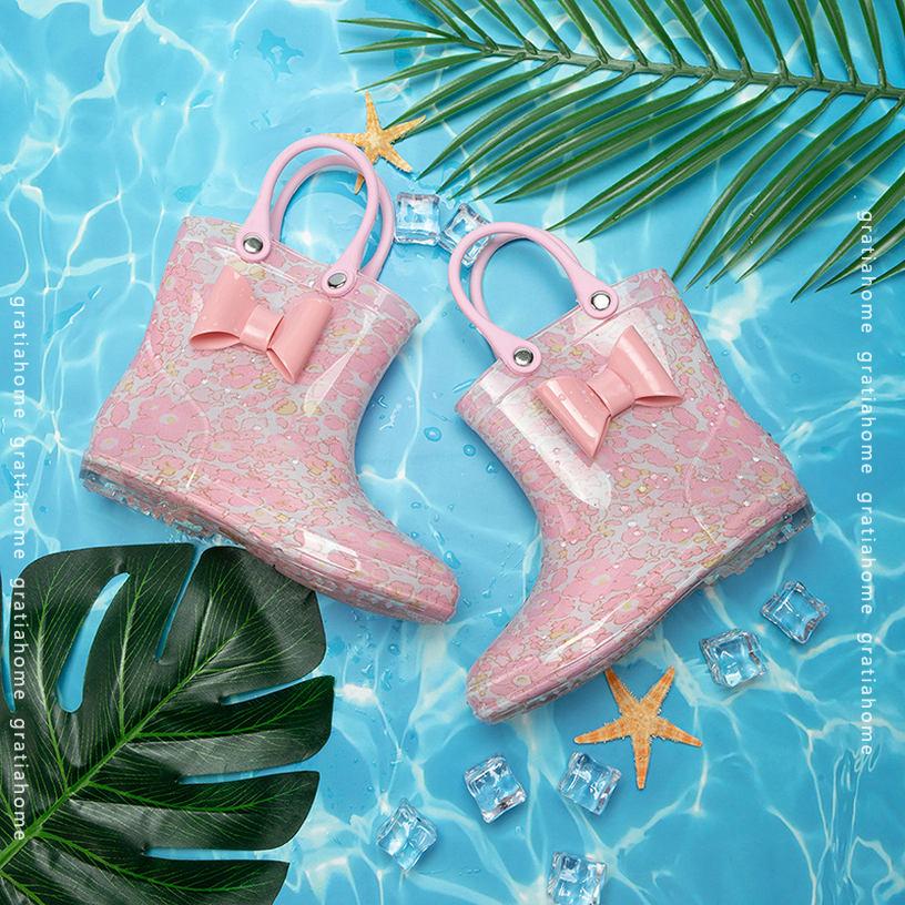 500円OFFクーポン 長靴 ミドルブーツ 防水 レインブーツ 子供 キッズ ジュニア 女...