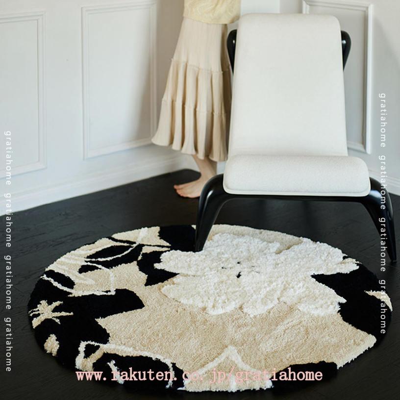 2000円OFFクーポン バスマット おしゃれ 吸水 玄関マット 滑り止め 足ふきマット ふわふわ 抗菌 防臭 足拭きマット 吸湿性 フロアマット 家庭用 丸洗い 浴室 入り口 洗面所 お手入れ簡単 フラワーラグ ベッドルーム 自宅 アパート 部屋の装飾用 gratiahome 3