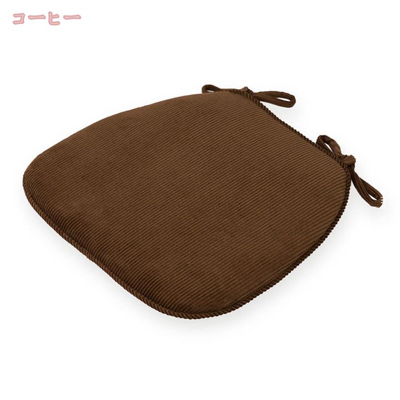 1000円OFFクーポン シートクッション 無地 2枚セット 紐付き 洗える 馬蹄形 かわいい おしゃれ クッション 座布団 フロアクッション 椅子用 いす用 チェアパッド 体圧分散 在宅ワーク デスクワーク オフィス シンプル おしゃれ 北欧 gratiahome [3]
