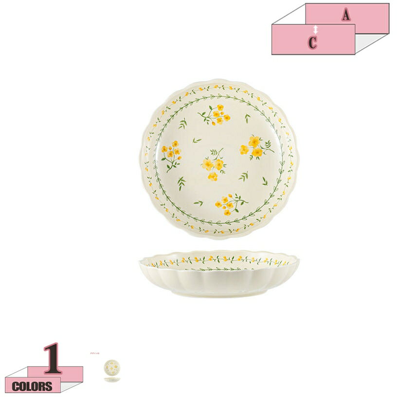 500円OFFクーポン 現代風スタイル プレート カフェ風 鮮やか 花柄 多用途 カジュア...