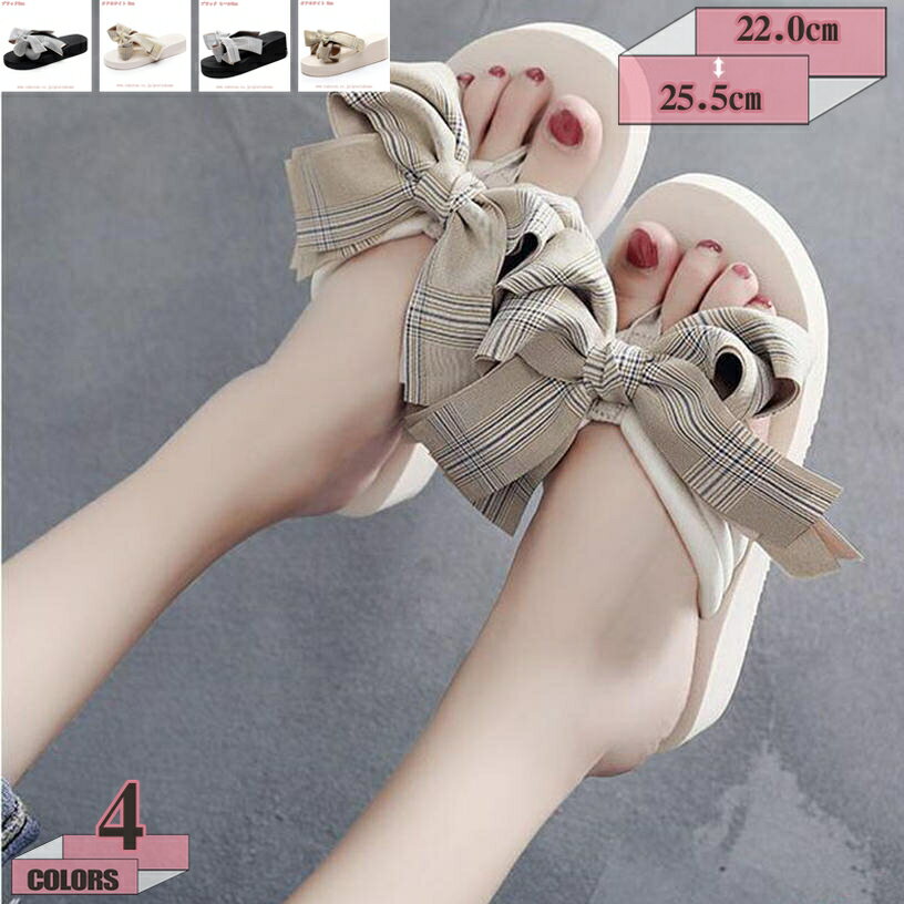 777円OFFクーポン サンダル ビーチサンダル トングサンダル ローヒール ぺたんこ フラット 厚底 痛くない 疲れない 歩きやすい 滑り止め リボン 蝶結び 可愛い レディース 女性 女子 やわらかい お出かけ 温泉 海 浴衣 水着 夏用 gratiahome