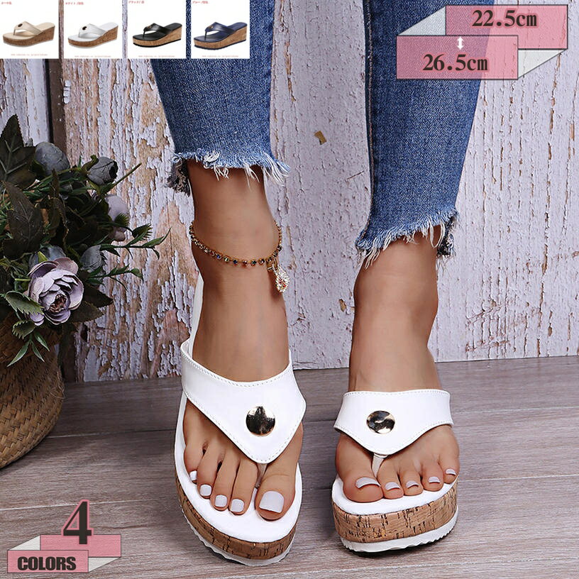 777円OFFクーポン 厚底 サンダル レディース ウェッジソール ベルト 歩きやすい 大きいサイズ ヒール コンフォート かわいい 春夏 ミュール つっかけ 幅広 おしゃれ 痛くない 疲れない サボサンダル スリッパ 黒 白 海 砂浜 リゾート gratiahome