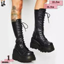 500円OFFクーポン ショートブーツ レディース ロングブーツ 太ヒール 編み上げブーツ レースアップ 袴ブーツ パンク靴 ゴスロリ 風 ブーツ ファスナー ...