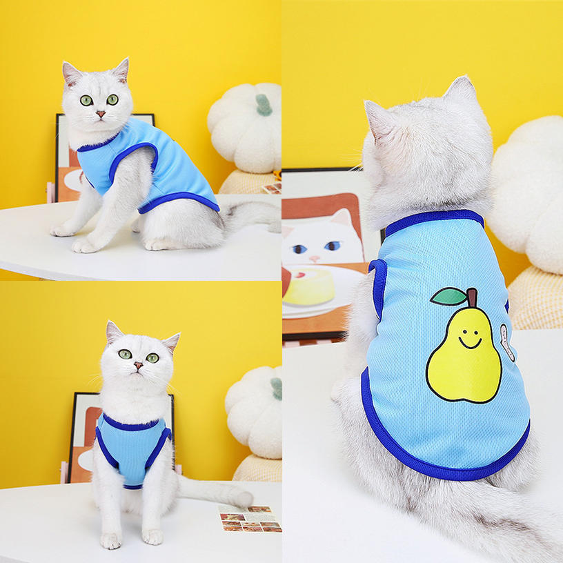 Camisoles - ペット 夏服 犬 服 小中型犬 春夏 可愛い クールベスト タンクトップ 袖なし 犬の服 シンプル 面白い 通気 ソフト 日焼き防ぐ 脱毛保護 虫除け 猫服 犬服 春夏ワンピース 軽量 散歩用 中型犬 着脱簡単 アウトドア gratiahome