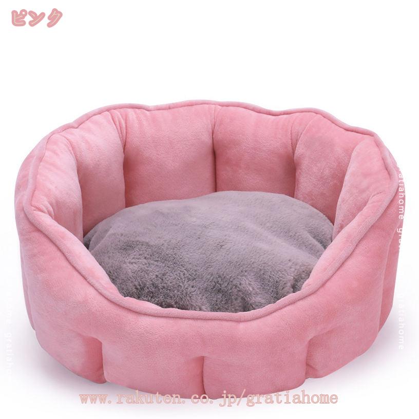 500円OFFクーポン ペットベッド 犬ベッド 猫ベッド ふわふわ 丸型 クッション マッ...