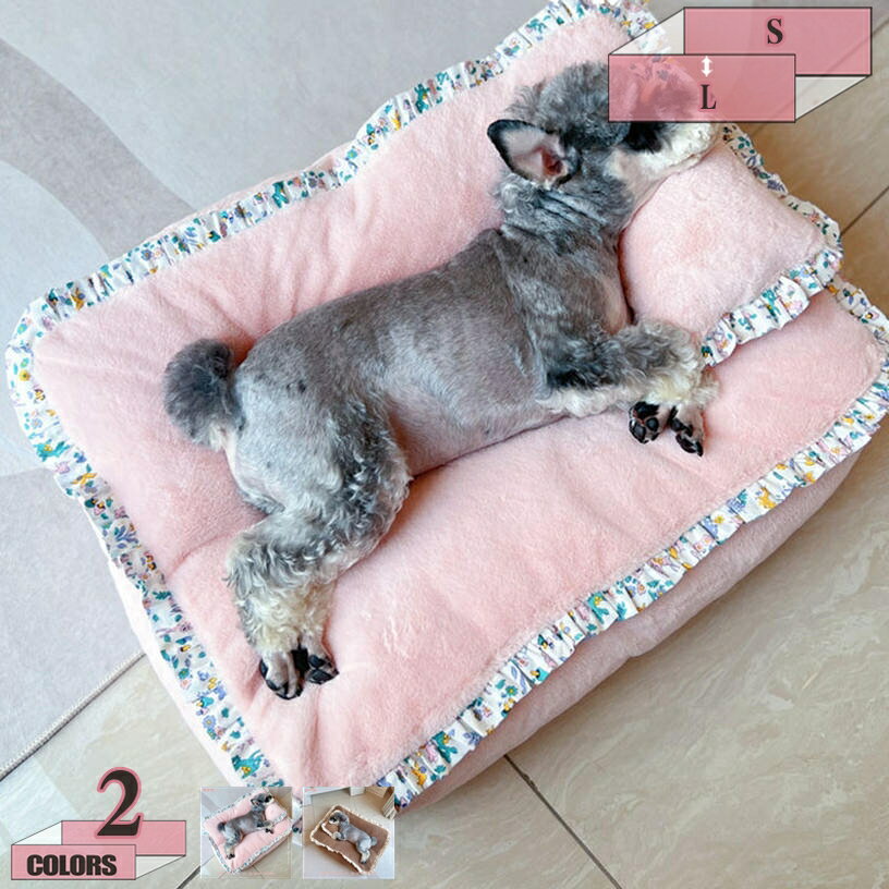 300円OFFクーポン 犬 猫 ベッド ペットクッション ペットベッド ふわふわ おしゃれ 滑り止め 洗える ペットソファ 可愛い 安い スクエア型 中小型犬用 マット ペット用品 中型犬冬場ベッド 猫用ベッド 秋冬 暖かい 寒さ対策 室内用 gratiahome
