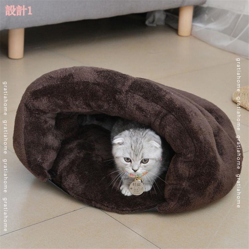 500円OFFクーポン ペットハウス 猫用寝袋 クッション マット 猫 こたつ ペットベッ...