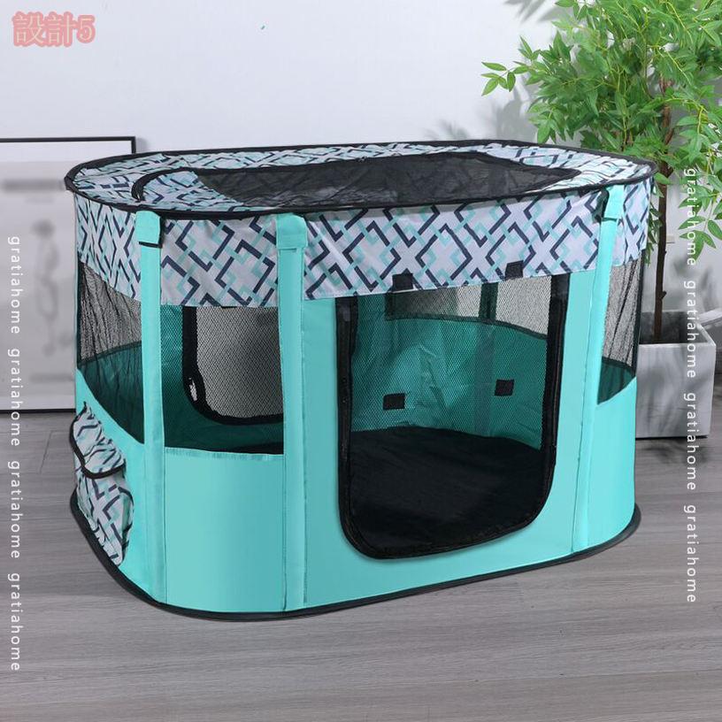 グラティアHOMEの1670円OFFクーポン ペットサークル 折りたたみ ペット用品 犬用 猫 ケージ 持ち運び プレイサークル アウトドア 小型犬 中型犬 柴犬 猫用 小動物 長方形 折りたたみ式犬クレート 屋内ペットケージ ポータブル 犬小屋 ペット ソフトクレート gratiahome｜アングル3