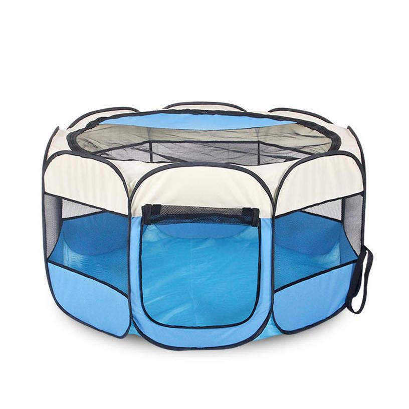 300円OFFクーポン ペット用 折りたたみ式 サークル テント 八角形 メッシュ屋根付き ペットハウス 大中小型 犬猫適用 アウトドア 室内 お出かけ用品 通気性 防水 持ち運びやすい ペット ソフトクレート 猫の分娩室 ポータブル 犬/猫用ケージ gratiahome