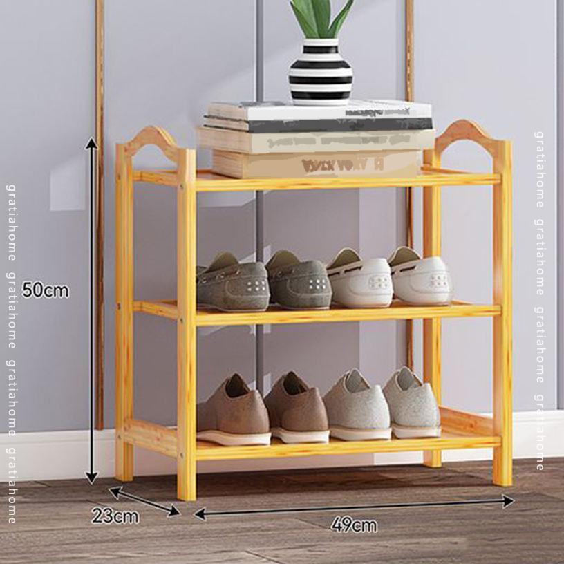 1000円OFFクーポン シューズラック 3段 幅49/68/79×奥行23×高さ50cm 収納 靴置き 分割可能 スリム 靴箱 下駄箱 靴入れ 省スペース玄関 大容量 簡単 組み立て 工具不要 シューズラック スリム 靴収納 靴棚 省スペース 大容量 gratiahome [3]
