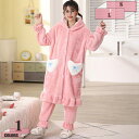 760円OFFクーポン ルームウェア レディース ワンピース 冬 もこもこ パジャマ かわいい 着る毛布 ガウン 長袖 前開き ロング ネグリジェ フード付き 女の子 ルームワンピース 柔らかい 肌に優しい 吸汗 防ダニ お風呂上がり バスローブ 部屋着 寝巻き gratiahome