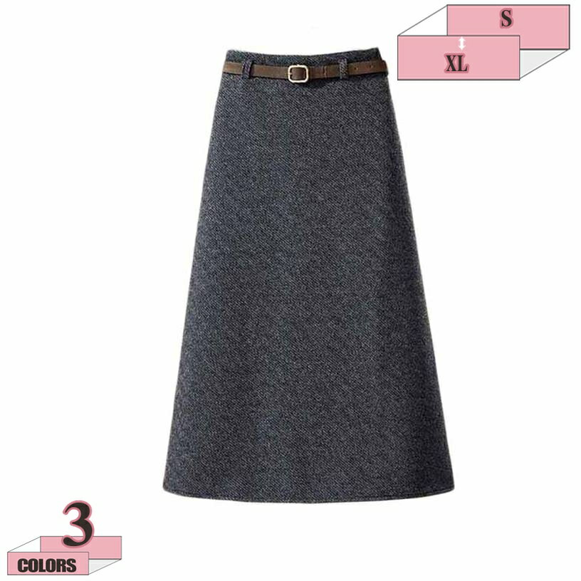 スカート ボトムス レディース ミモレ丈 ロング丈 長め丈 Aライン ふんわり 大人 オフィス オフィスカジュアル 通勤 フォーマル 黒 秋冬 秋 冬 おしゃれ きれいめ 可愛い 上品 レディースファッション 40代 50代 gratiahome