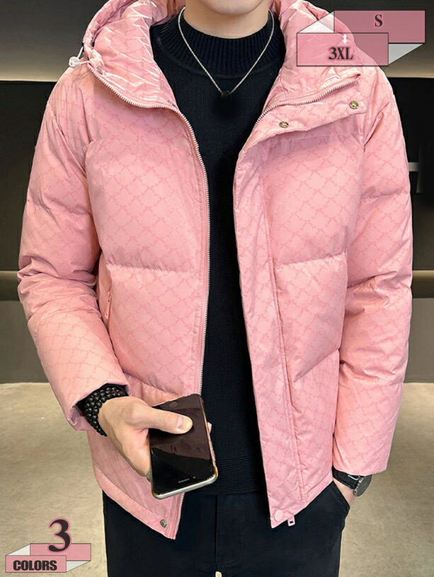 2000円OFFクーポン ダウンジャケット メンズ ジップアップ トップス 冬服 中綿ジャケット 無地 厚手 防寒 防風 暖か 男性 大きいサイズ ダウンコート 通勤 通学 登山 アウトドア 男女兼用 アウター ポケット フート付き アウトドア 日常 ゆったり ショート丈 gratiahome