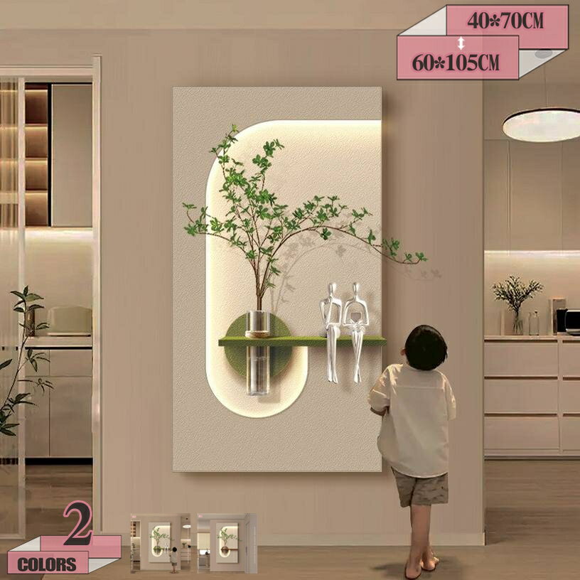 樂天商城 - 1000円OFFクーポン ウォールシェルフ 壁掛け 砂岩風 アートパネル オシャレ 実用性 玄関 廊下 リビング ウォールアート アートワーク 小物 アロマ オブジェ アート 立体装飾画 置物棚 透明瓶付き gratiahome
